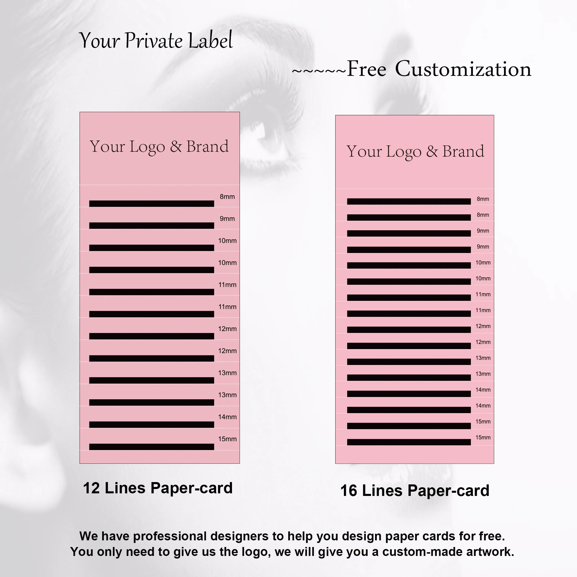 Индивидуальные Классические мягкие натуральные ресницы для наращивания с