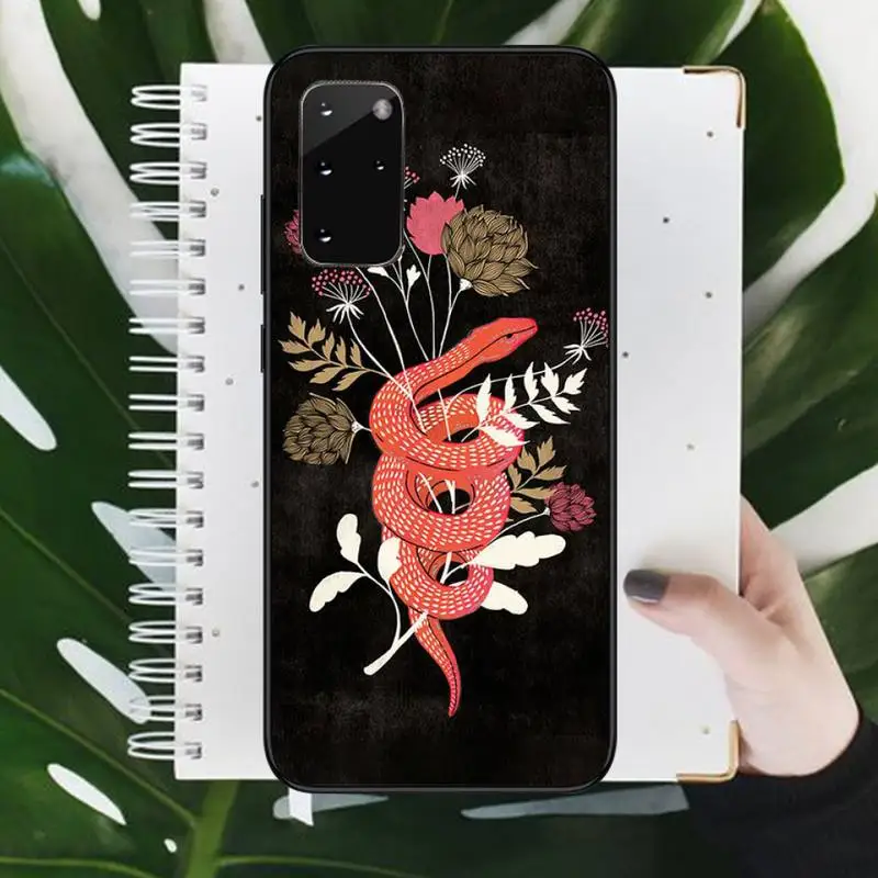 

Hand Snake Flower Snake Phone Case For Samsung galaxy S 9 10 20 A 10 21 30 31 40 50 51 71 s note 20 j 4 2018 plus