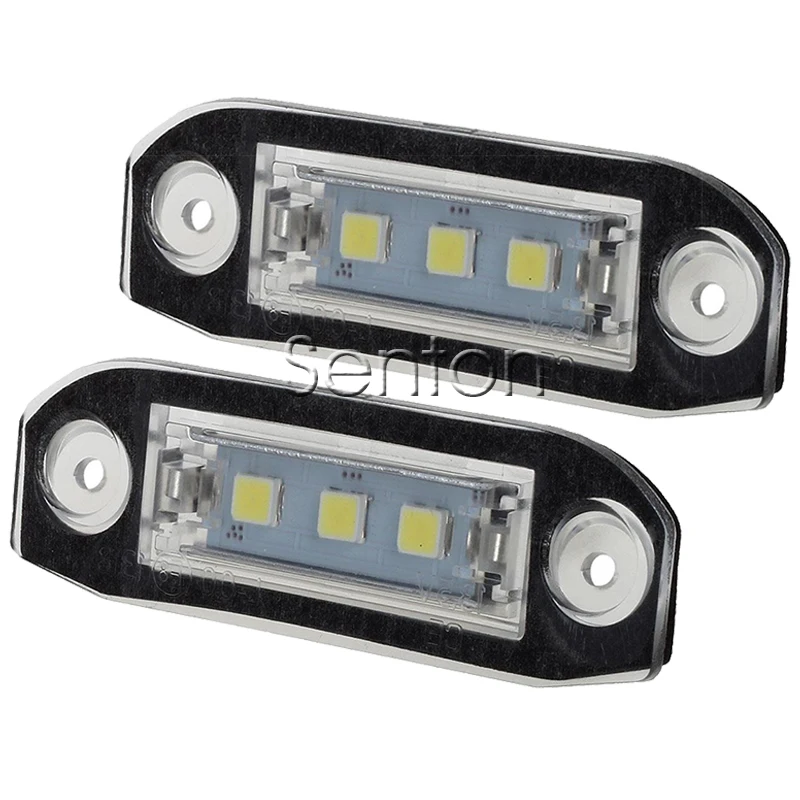 1Pair Car number License Plate Light 12V White SMD LED lamp Styling For Volvo XC90 S80 V70 S60 XC60 S40 V50 accessories | Автомобили и