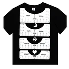 4 шт.компл. футболка выравнивание линейка для гидирования футболка измерения линейка с Размеры диаграммы шаблон чертежа сделай сам ремесленных инструментов разработки