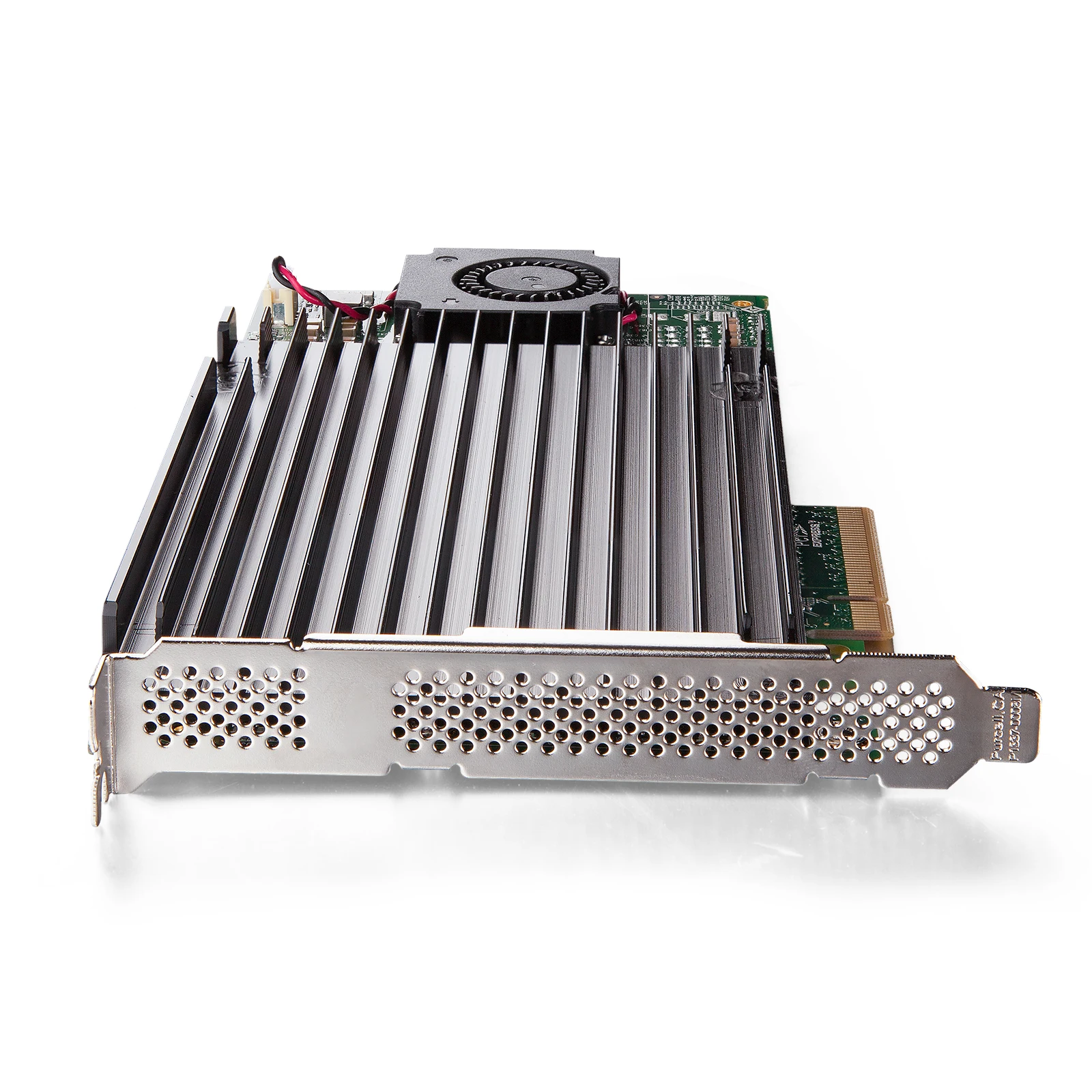 NVMe SSD Adapter, X8, (4) M.2(M Key), Built-in a PEX-8724 Controller with Bifurcation Function