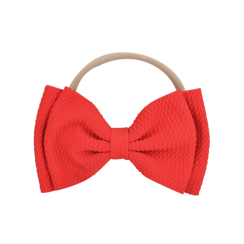 Однотонная эластичная повязка для волос 12 шт./лот маленьких девочек бутик ручной