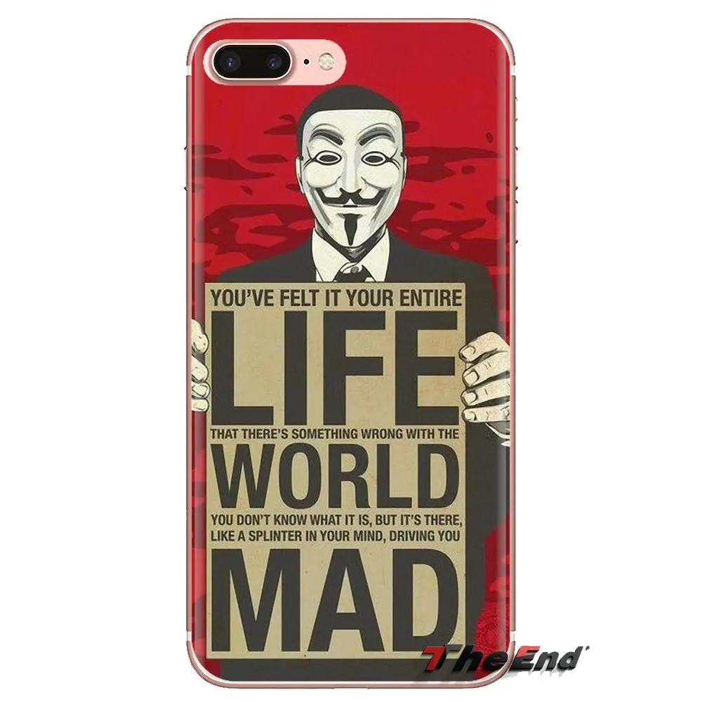 For Huawei P Smart Y6 P8 P9 P10 Plus Nova P20 Lite Pro Mini 2017 SLA-L02 SLA-L22 2i Cell Phone Cover Guy Fawkes Anonymous Mask V |