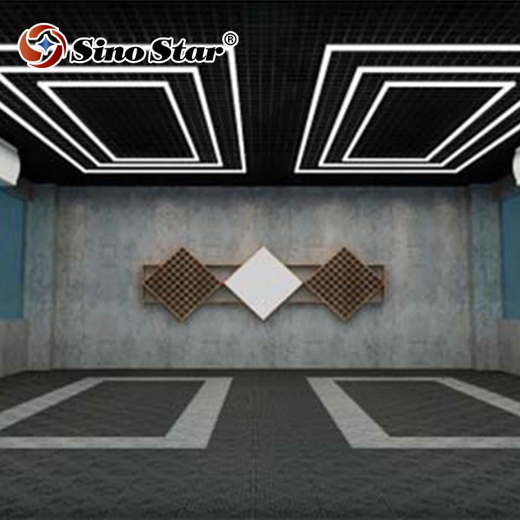 

Sino star ST2048 best auto detailing led light application to space 2.41*4.78m car care products car inspection rectangle light