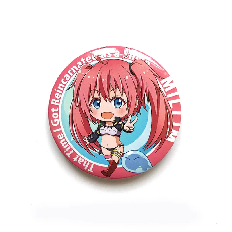 7pcs Anime That Time I Got Reincarnated as a Slime Pin Badge Brooch Pins for Bacg Cosplay Prop Decor Collection Boy Girl Gift | Украшения и