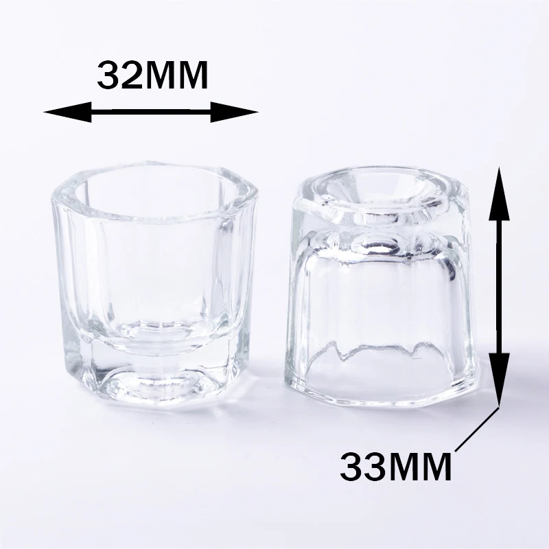 1/2/5 шт Нейл-арт Стекло с украшением в виде кристаллов чаша Dappen акриловый