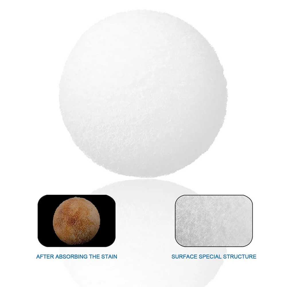 Спа губчатый шар плавательный бассейн белый 16 шт. 60 мм впитывает масло очиститель