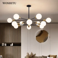 led ceiling chandelier for lighting living room bedroom molecular pendant multiple lights creative home lighting fixtures