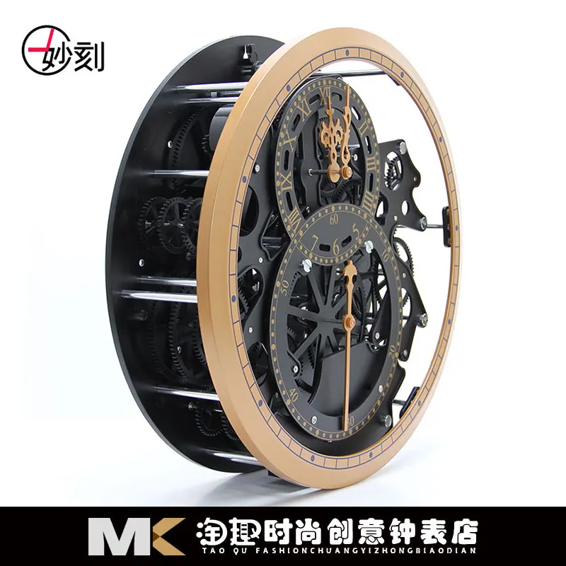 

Large Vintage Wall Clock Gear Mechanical Wall Watches Home Decor Living Room Bedroom Cool Metal Creative Clocks Gift Ideas