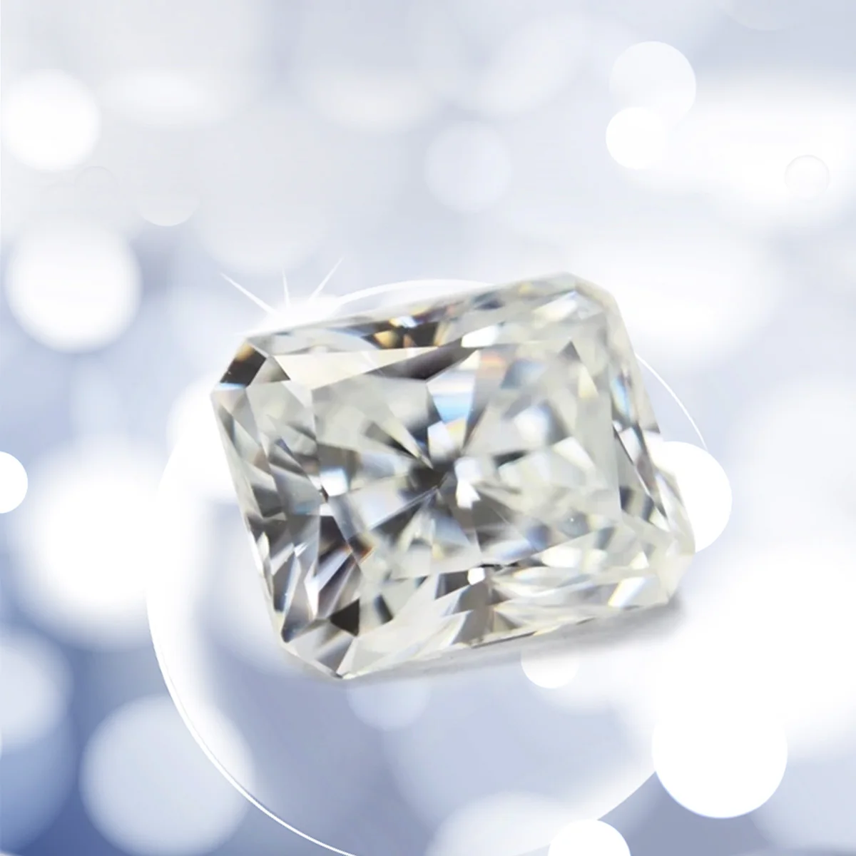 100% Genuine Loose Gemstones Moissanite Diamond 10ct 10*14MM D Color VVS1 Radiant Cut Gems For Jewelry Diamond Ring Stone