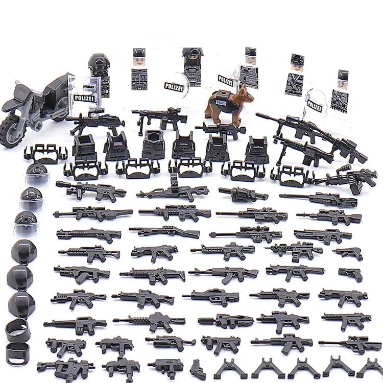 6 шт. Детский конструктор Спецназ|Блочные конструкторы| |