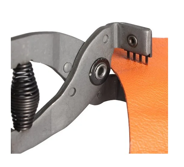 Leather Craft Punch Tool 4mm Pitch 2/4 Prong Leahter Stitching Hole Punchs Plier Clamp Cutter Hogard Diamond Cut | Дом и сад