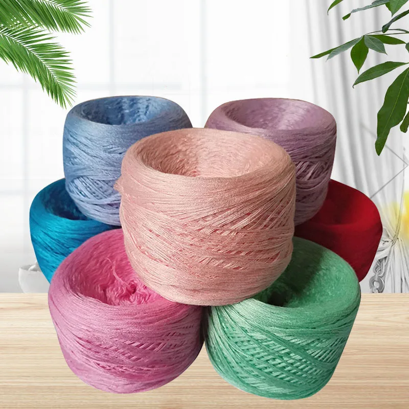 100% натуральный мягкий мерсеризованная хлопчатобумажная пряжа вязаный крючком