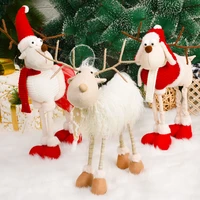 christmas decoration for home santa claus snowman reindeer doll ornaments pendant xmas new year gift regalos de navidad for home