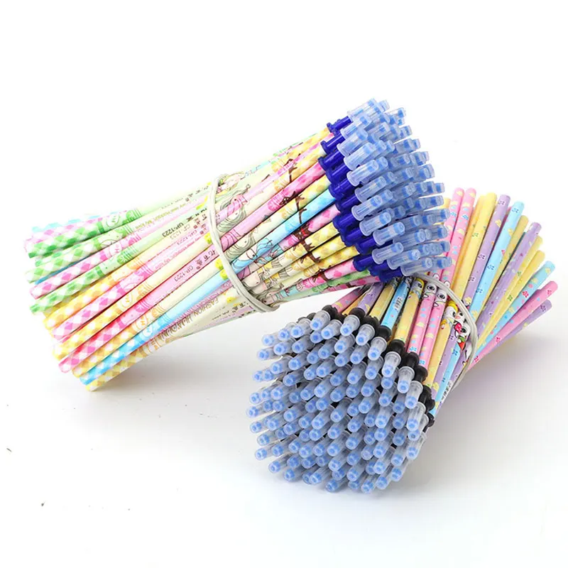 DELVTCH 100 + 4 шт./компл. 0 5 мм Подпись в офисе стираемая гелевая ручка стержень с