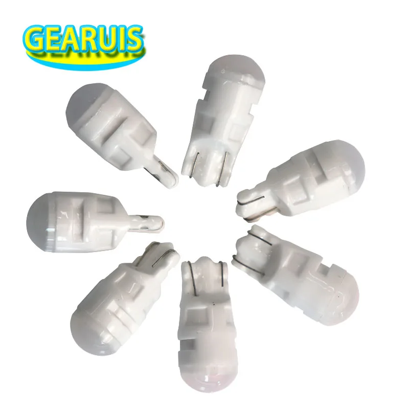 100 шт. T10 керамика 3 SMD 2835 светодиодные противотуманные линзы круглые 40MA габаритные