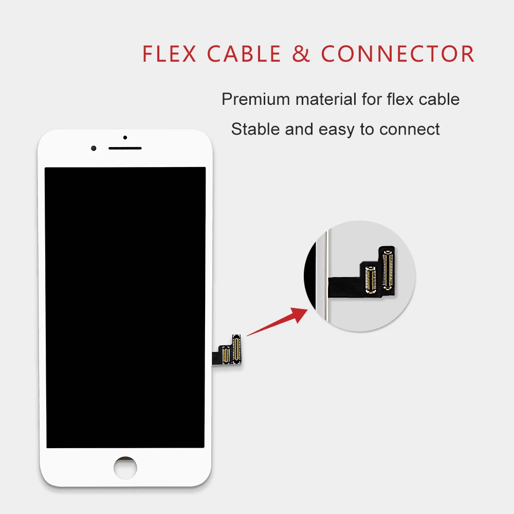 Черный/белый Pantalla ЖК-дисплей дигитайзер для iPhone 7 Plus A1661 A1784 A1785 3D сенсорный экран Замена без Dead Pixe