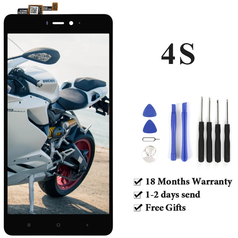 

Без битый пиксель для Mi 4S цифровой преобразователь ЖК-дисплея с сенсорный экран 5 ''тест перед отправкой на мобильный телефон для замены ЖК-экрана