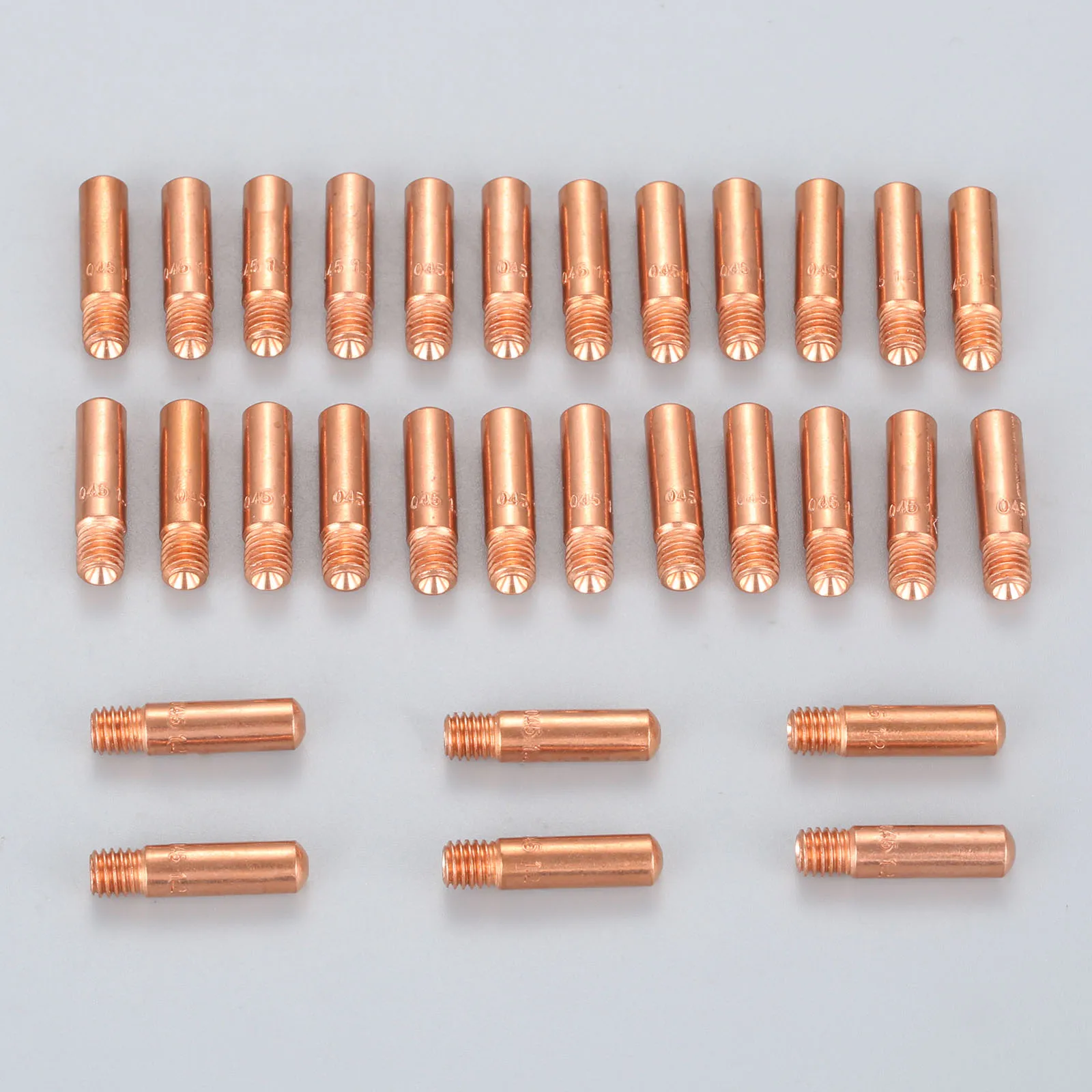 

30pcs Welding Torch Contact Tips 11-45 0.045" Gas Nozzle 1145 For MIG Welding Gun Welding & Soldering Consumable Parts