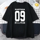 Kageyama Tobio Haikyuu, женские футболки с принтом аниме, топы с коротким рукавом, для отдыха, лето футболки оверсайз, дышащие мужские футболки
