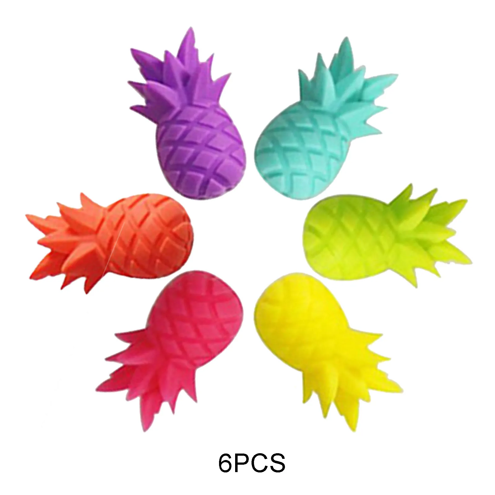 

6PCS Silicone Wine Glass Charms Marker Flamingo Shape Drink Marker Drinking Cup Identifier Labels Party Cup Sign Party Supplies