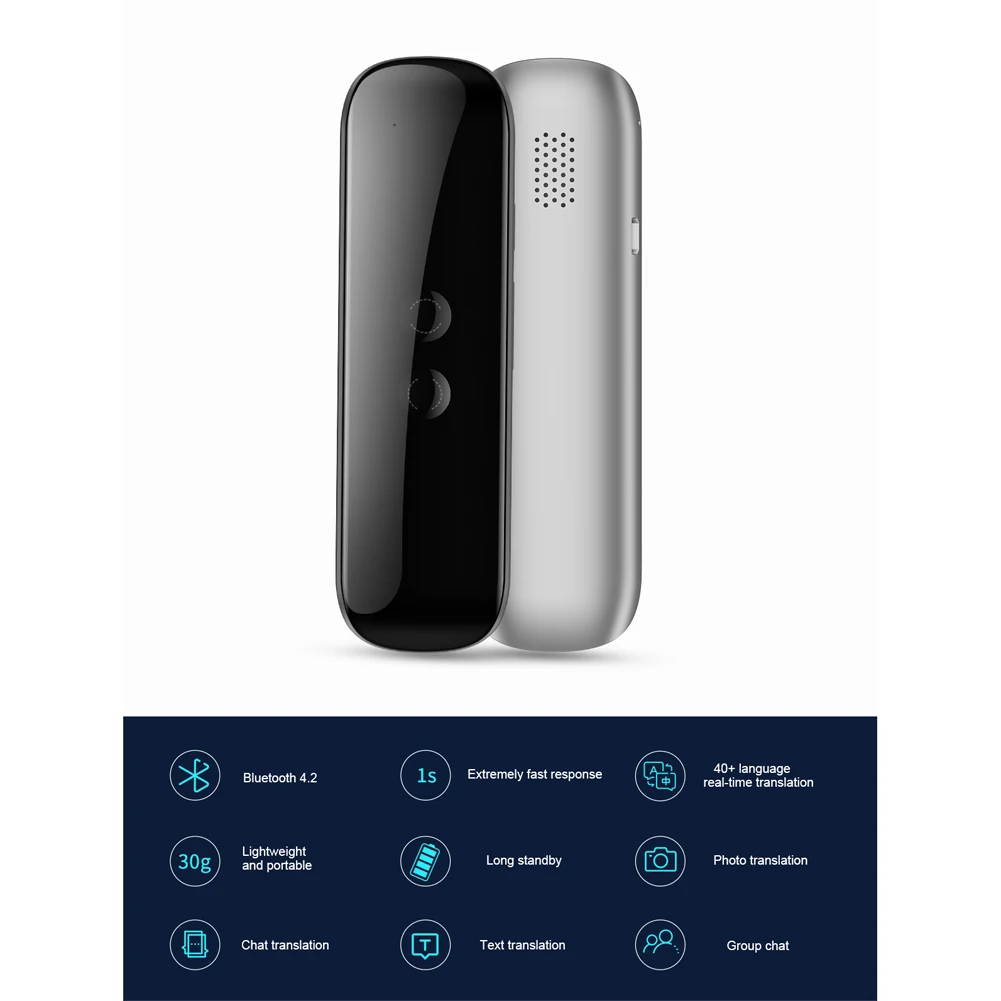 Умный речевой переводчик двусторонний перевод в режиме реального времени 40
