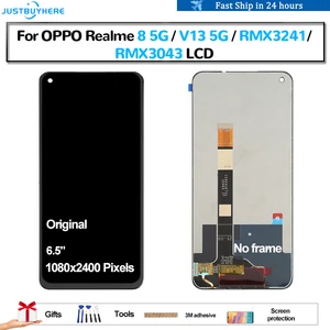Original For OPPO Realme 8 5G RMX3241 V13 5G RMX3043 Pantalla lcd
Display Touch Panel Screen Digitizer Assembly Replacement LCD
