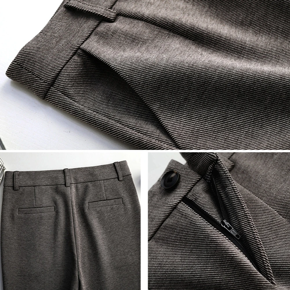 

Autumn Fashion Women High Waist Straight Pants Solid Color Casual Slim Chic Business Trousers Female Office Pants Pantalon Mujer