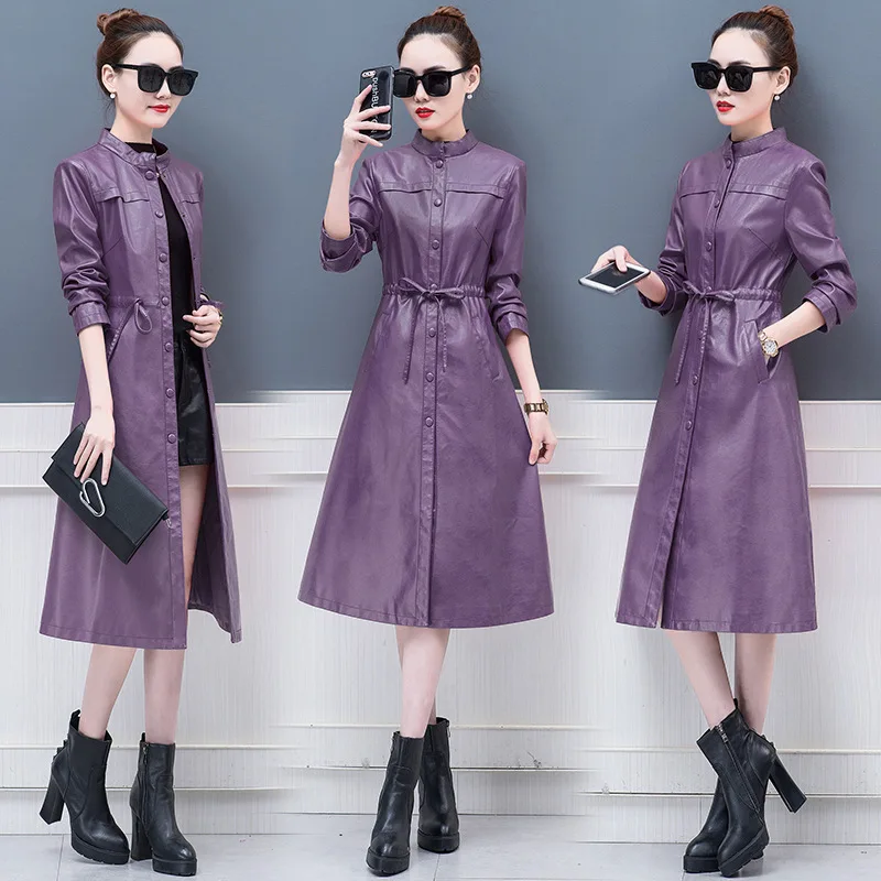 Куртка из искусственной кожи женская черная винно красная плюс размер Moto PU