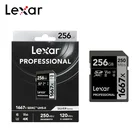 Карта памяти Lexar 1667x, максимальная скорость чтения 250, МБс., 256 ГБ, класс 10, UHS-II, 64 ГБ, 128 ГБ, V60, U3, SD-карта для видеокамеры 4K