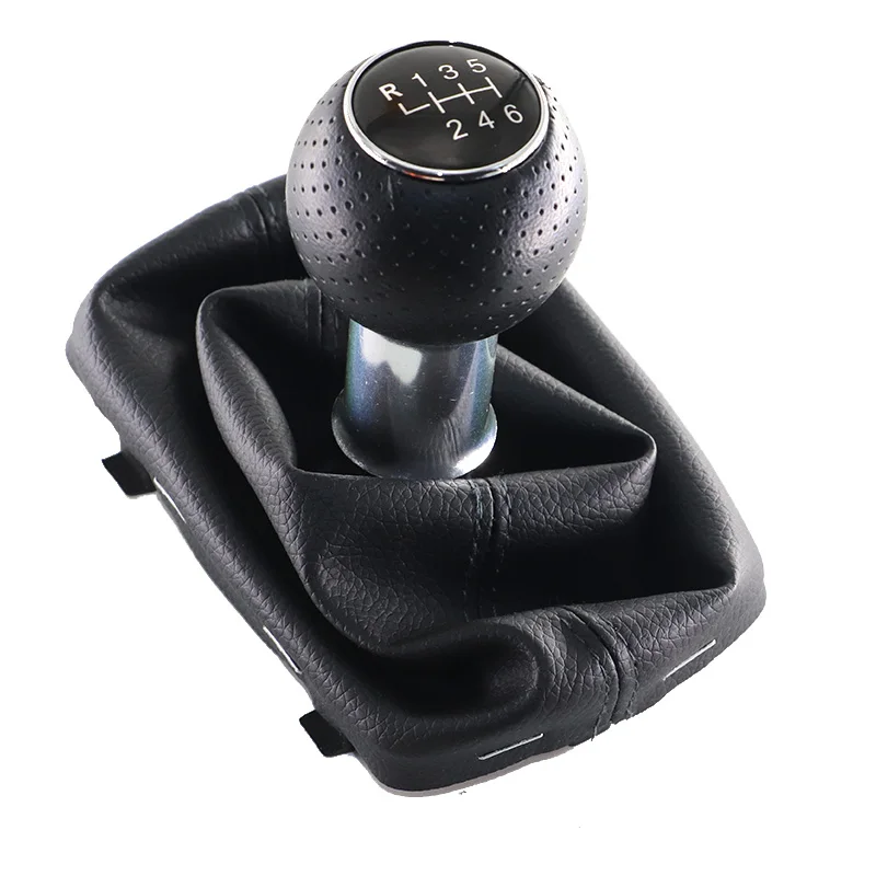 

For Audi /A3 /S3 8L Black 5 Speed Gear Shift Stick Lever Knob Gaiter Gaitor Boot Cover 12MM