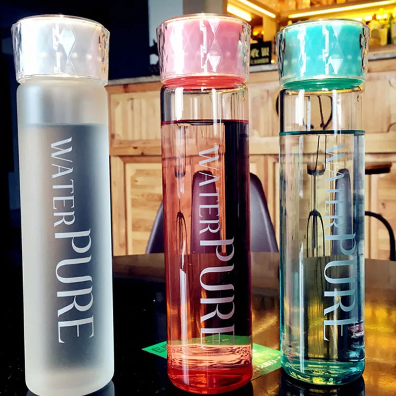 360 мл нежная стеклянная бутылка для воды Высококачественная Женская Спортивная