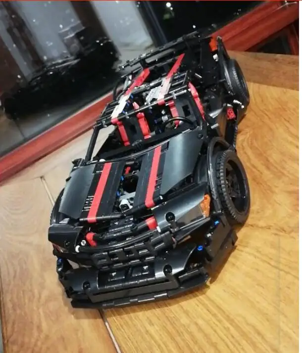 without motor part DHL 20087 MOC-16915 McLaren P1 скоростной автомобильный набор приложение RC моторная техника автомобильные игрушки строительные блоки кирпичи детские игрушки рождественские подарки - Цвет: without motor part