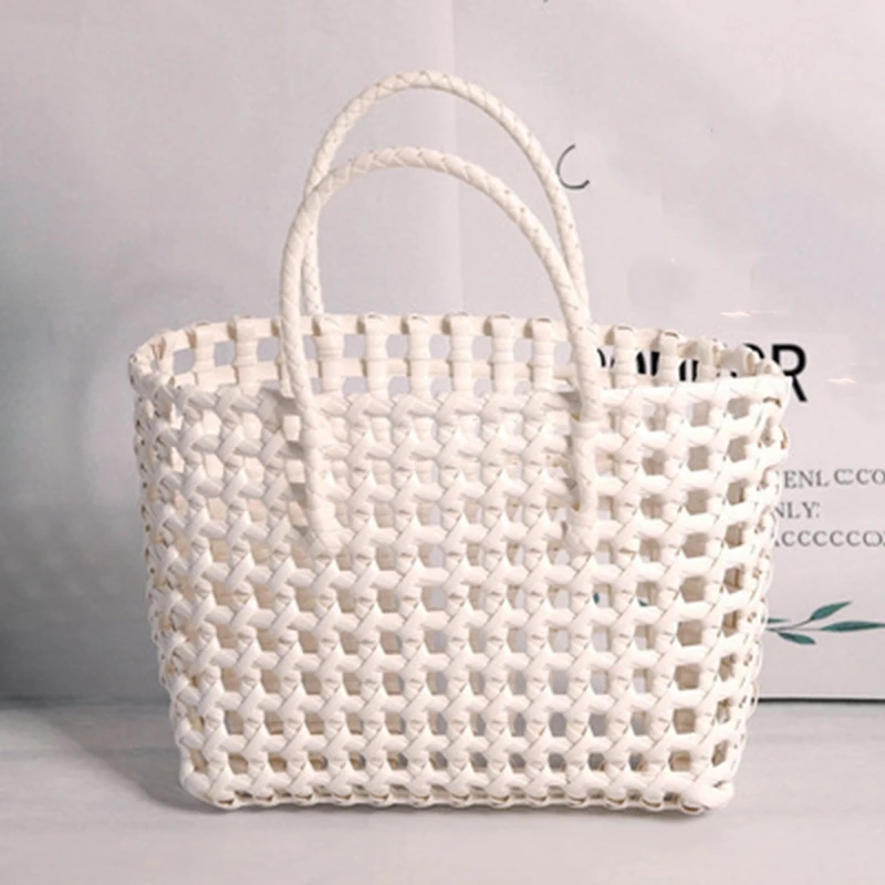 

ASDS-Large Capacity Straw Bag Hand Woven Bag Portable Female Bag Beach Bag