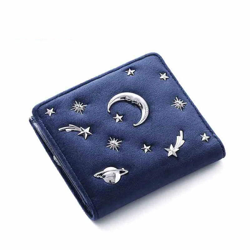 

Fashion Star Sky Women's Wallet Female Short Wallets Pouch Handbag for Women Coin PU Leather Purses Card Holder Carteira