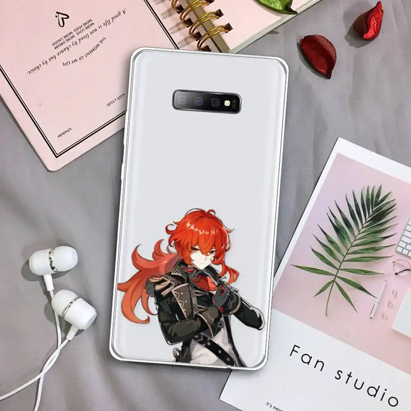 

genshin impact fashion game design Phone Case Transparent For Samsung Galaxy S A 5 7 8 9 2015 20 edge plus 10 e lite 2019