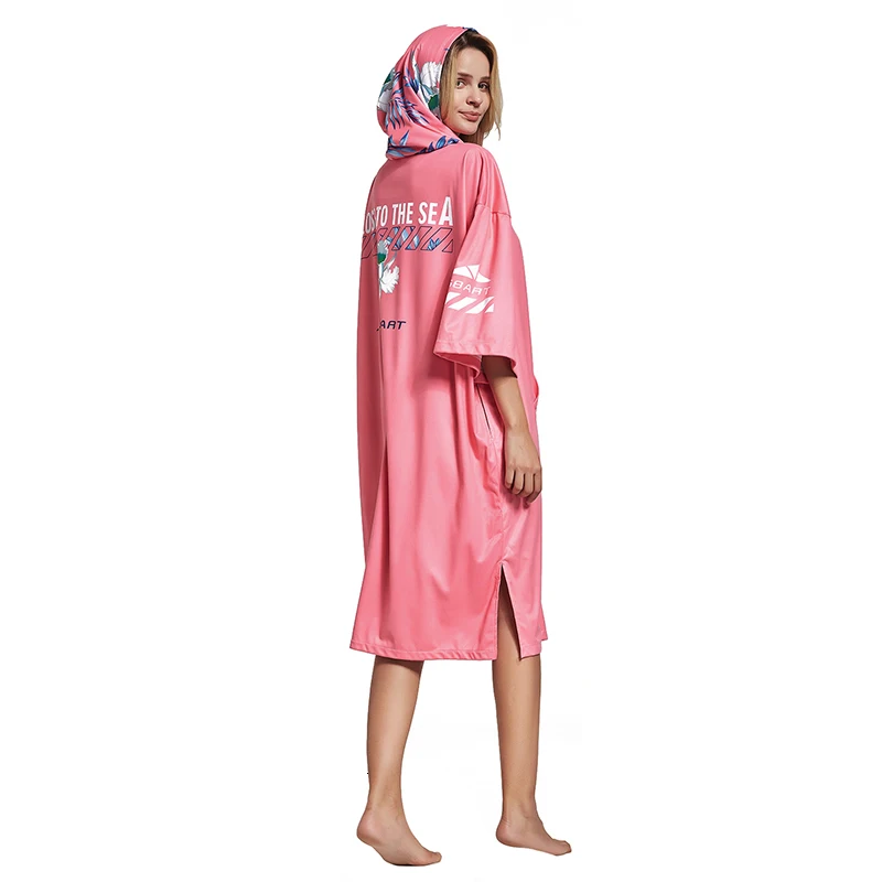 Профессиональный Для женщин пляжный солнцезащитный плавательный плащ накидка с