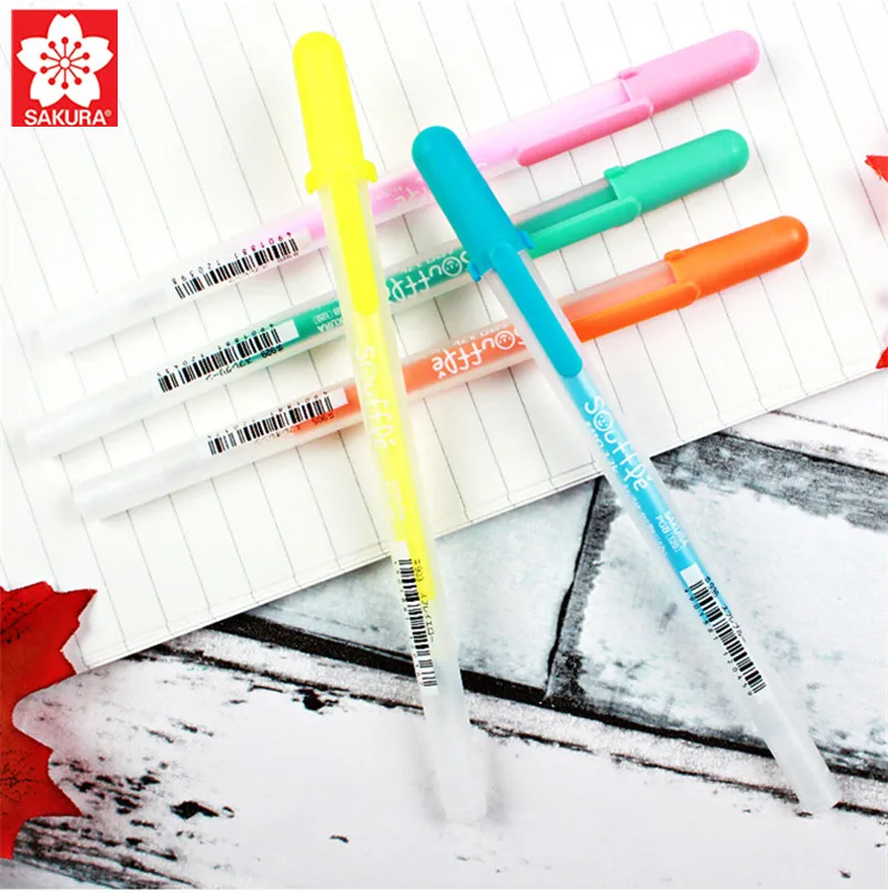 

1pc Japan Sakura Aqualip Series Jelly Stereo Painting Pens DIY Marker Pen Cute Watercolor Pens Art Supplies Multi-color Optional