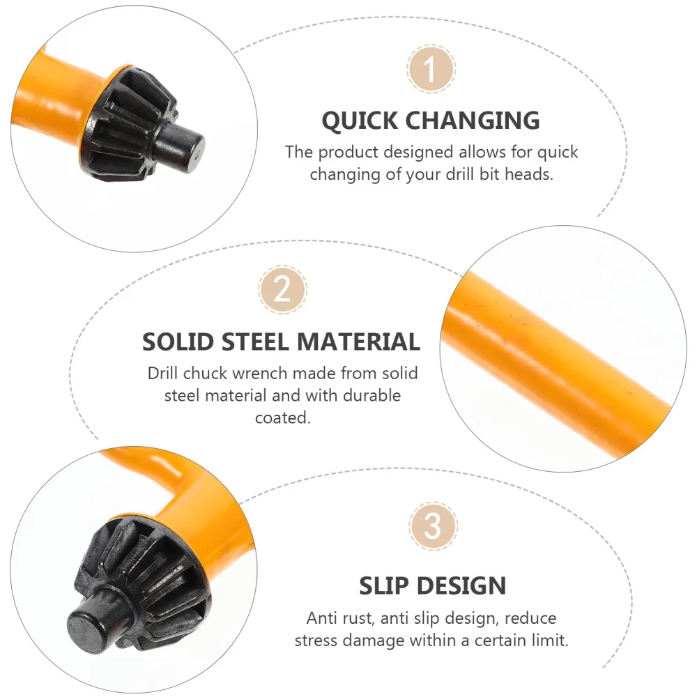 

5 Pcs Drill Chuck Wrench for Electric Drill Clamping Tool Replacement Drill Kit