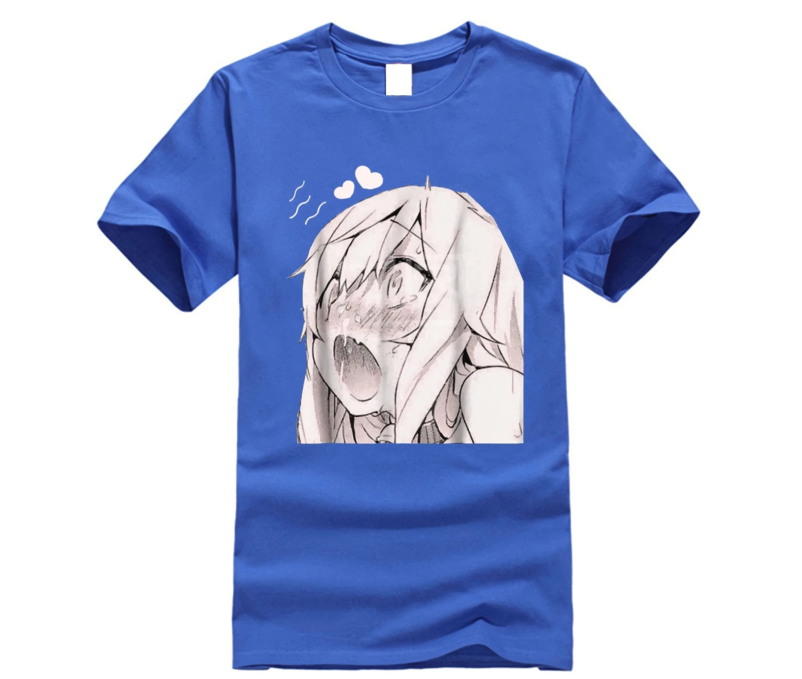 Брендовая мужская рубашка Ahegao футболка с мангой аниме Сексуальная лицом комиксы