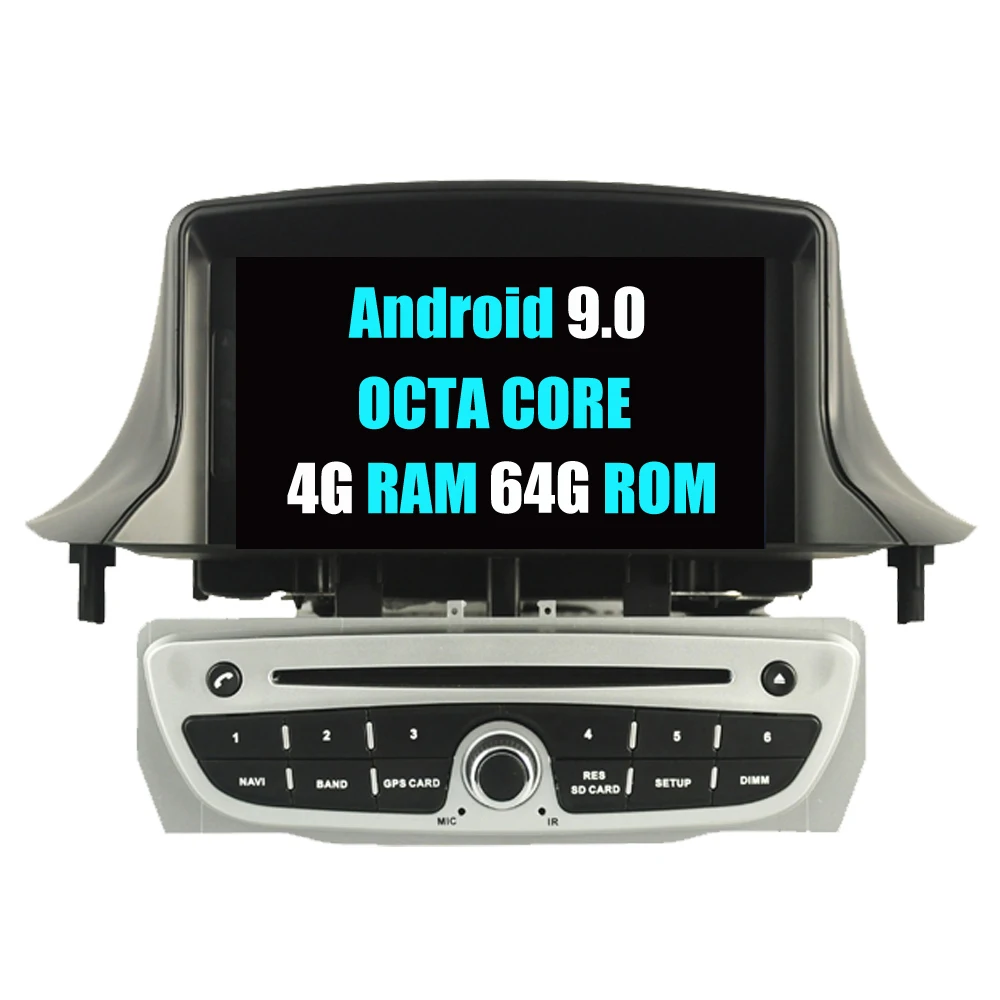 PX5 Android Silver Автомобильный мультимедийный плеер RoverOne для Renault Megane III 3 Fluence Android 9,0 Восьмиядерный Авторадио gps стерео медиа система - Цвет: PX5 Android Silver