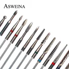 Твердосплавные фрезы для ногтей, вольфрамовые сверла, Электрический маникюр ногтей, пилка для удаления гель-лака, педикюр, фрезы, аксессуары