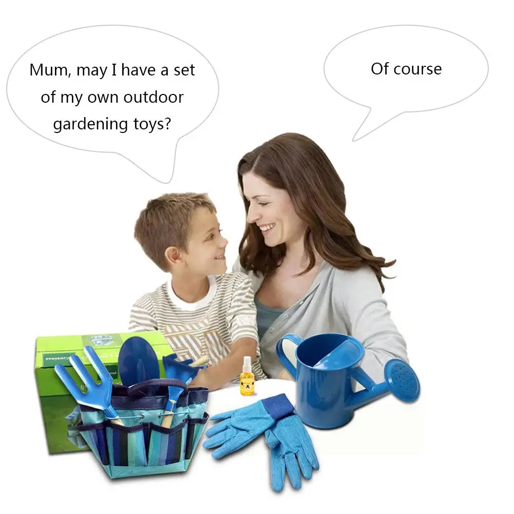 6 шт./партия детский садовый набор инструментов для посадки металлических