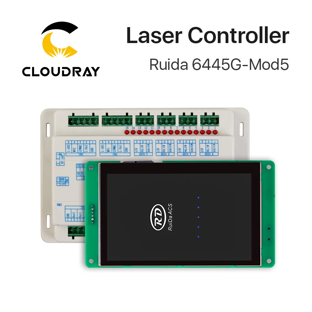 Clouday Новое поступление Co2 лазерный контроллер Ruida 6445G Mod5 сенсорный экран DIY Панель