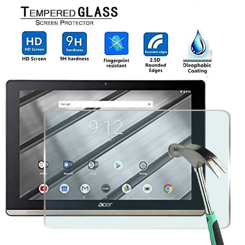 

For Acer Iconia One 10 B3-A50FHD -Premium Tablet 9H Tempered Glass Screen Protector Film Protector Guard Cover