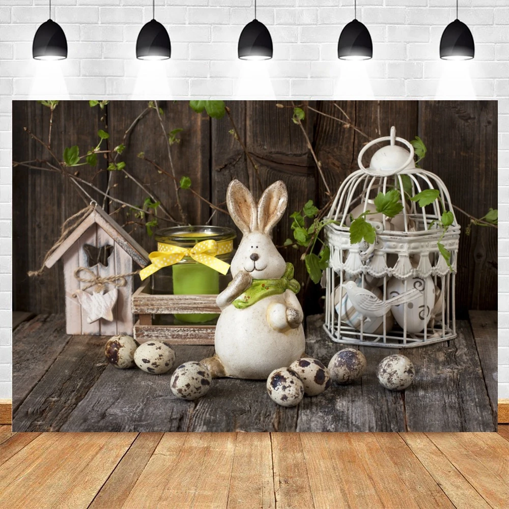 

Фон для детской фотосъемки с пасхальным рисунком