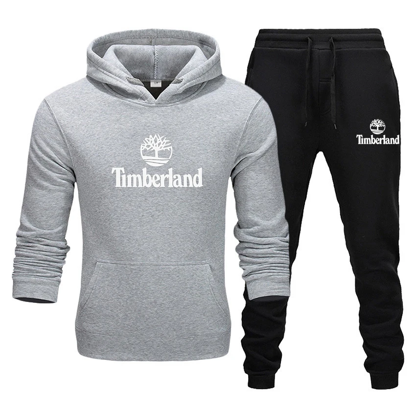 

Мужской спортивный костюм с капюшоном, комплект из 2 предметов, толстовка с капюшоном и брюки, повседневный спортивный костюм в стиле Харадз...