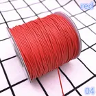 Красный вощеный шнур 0,5-2,5 мм, вощеная нить веревка шнур, ремешок для ожерелья, веревка с бусинами, для изготовления ювелирных изделий сделай сам для браслетов Шамбала