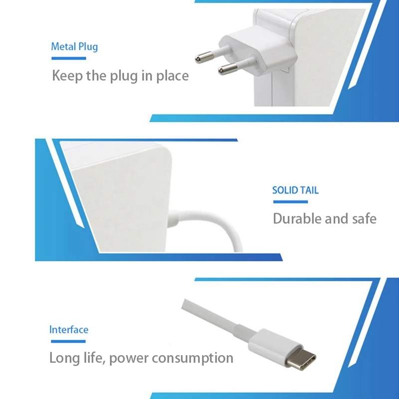 

65W TYPE C USB Mobile Phone Tablet Suitable for Apple Notebook Power Adapter PD Fast Charge Charger EU Plug