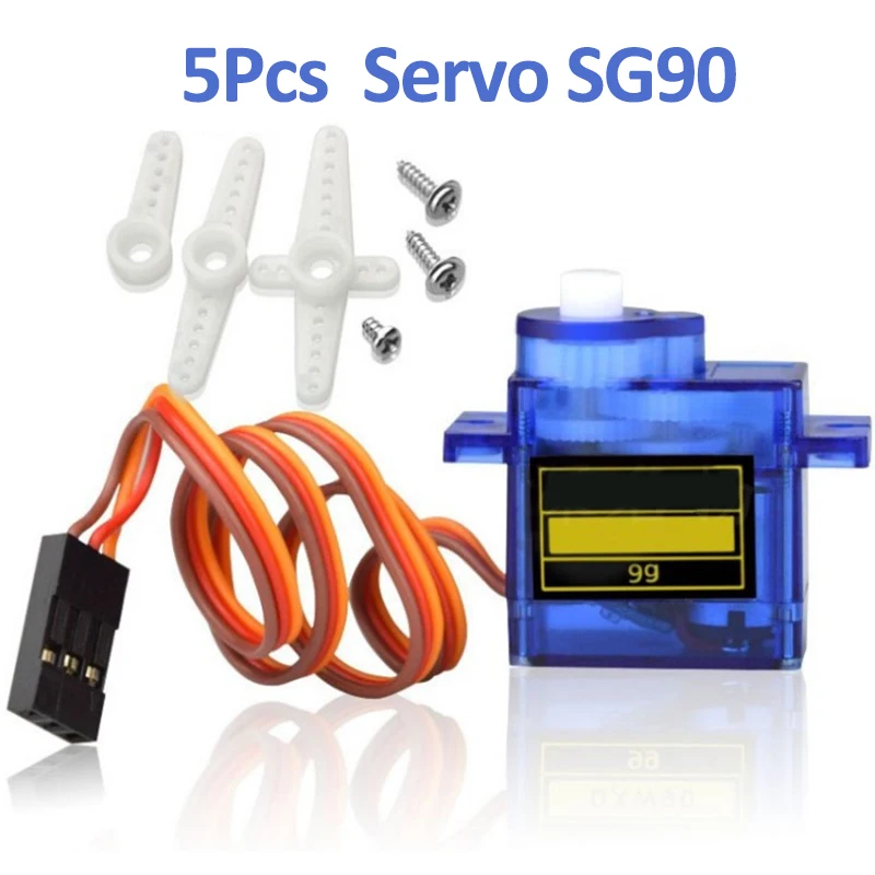 5 шт. 9G Micro Mini Servo SG90 MG90S для RC 250 450 Вертолет самолет автомобиль корабль лодка робот